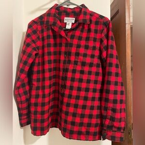 PENDLETON Red Plaid Wool Shirt Sz S